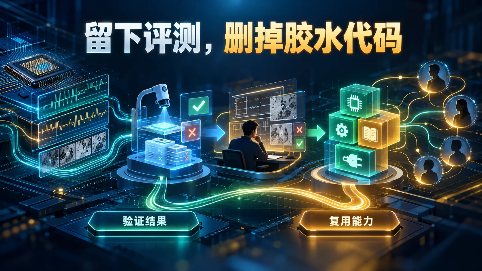 企业Agent项目沉淀评测和复用能力的信息海报