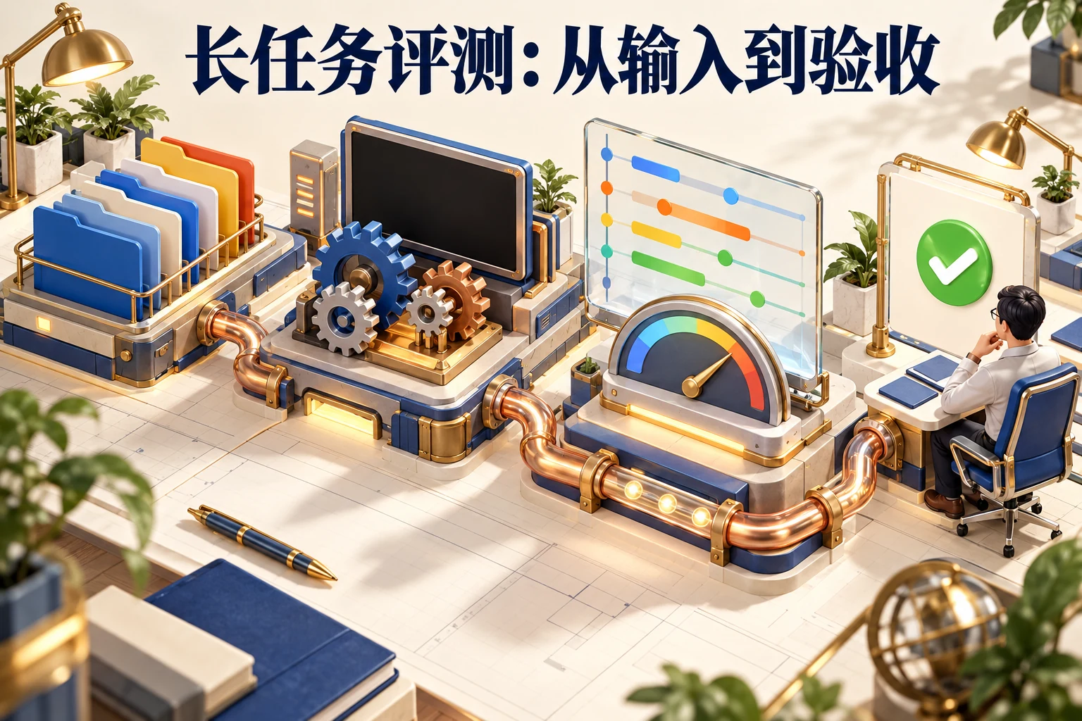 Kimi长任务四环节验收与网络安全数据控制示意图