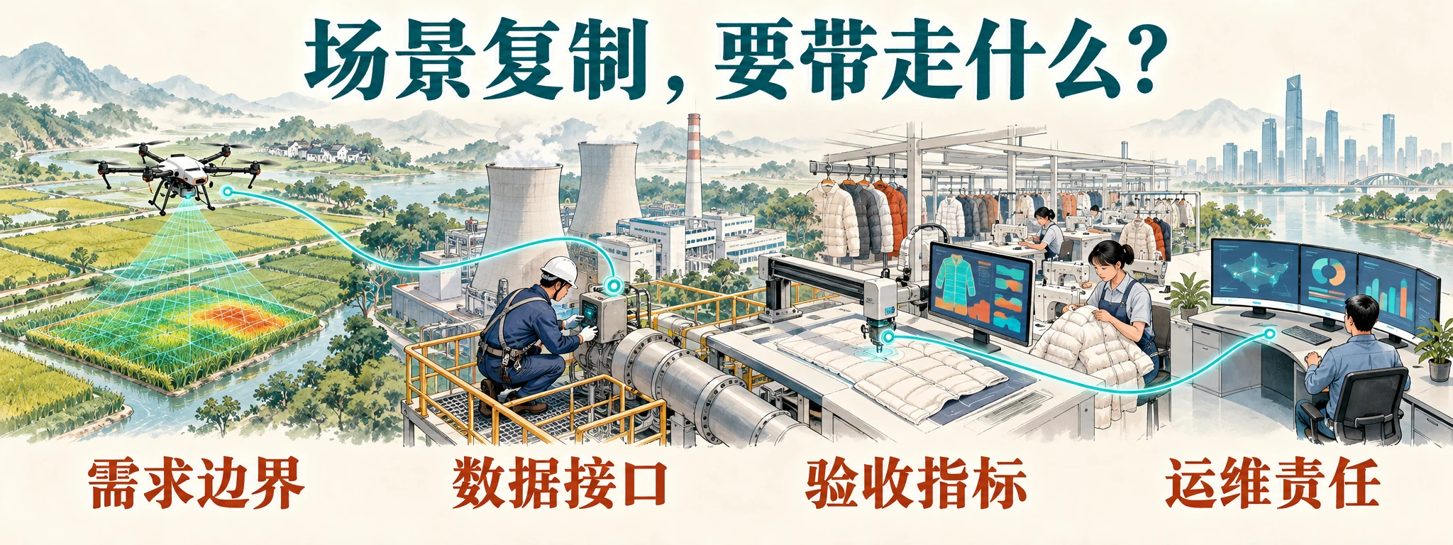 从典型场景到跨企业复用的工程路径概念图