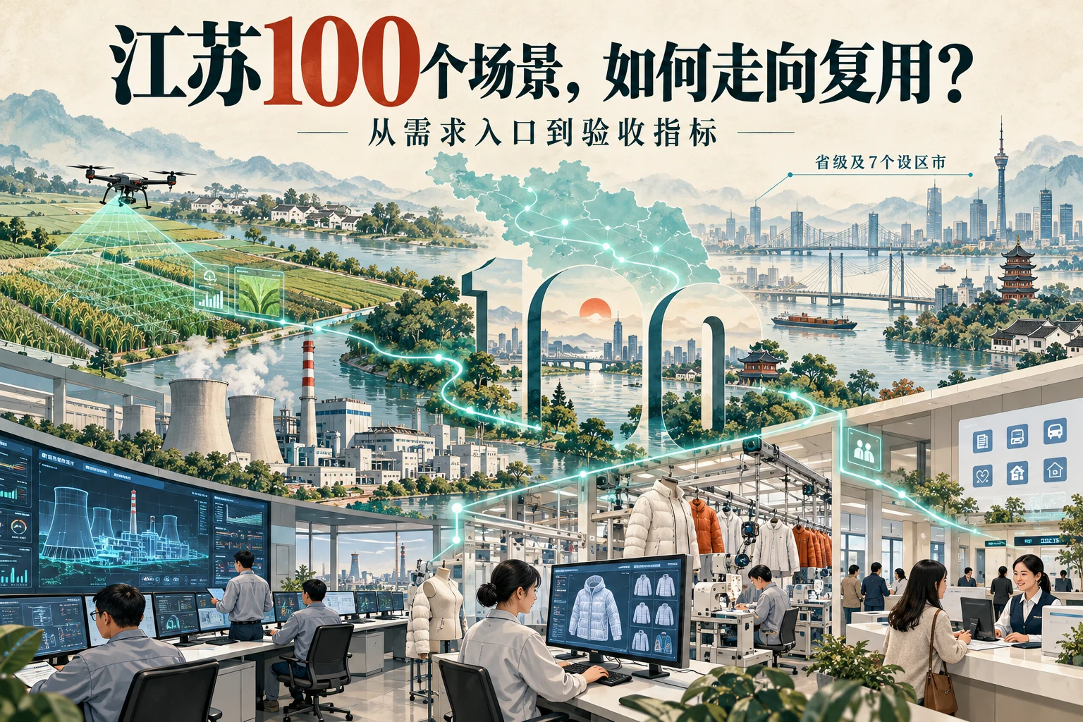 江苏人工智能应用场景封面概念图