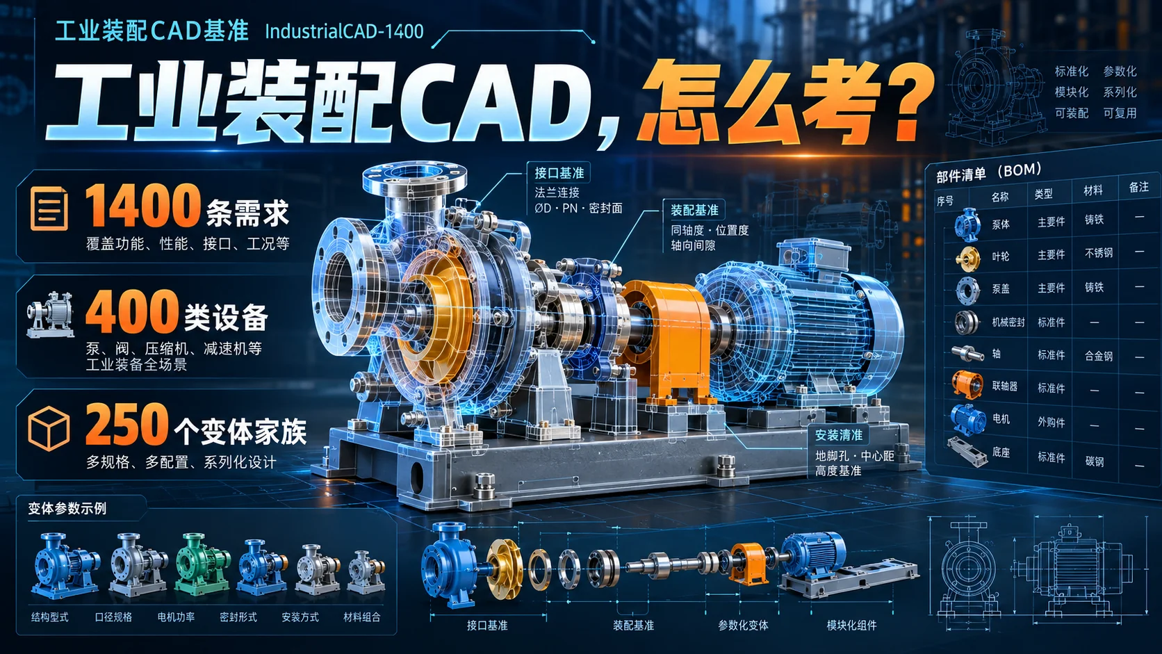 IndustrialCAD-1400：生成一套工业装配，怎样判断它符合需求？：封面概念示意图