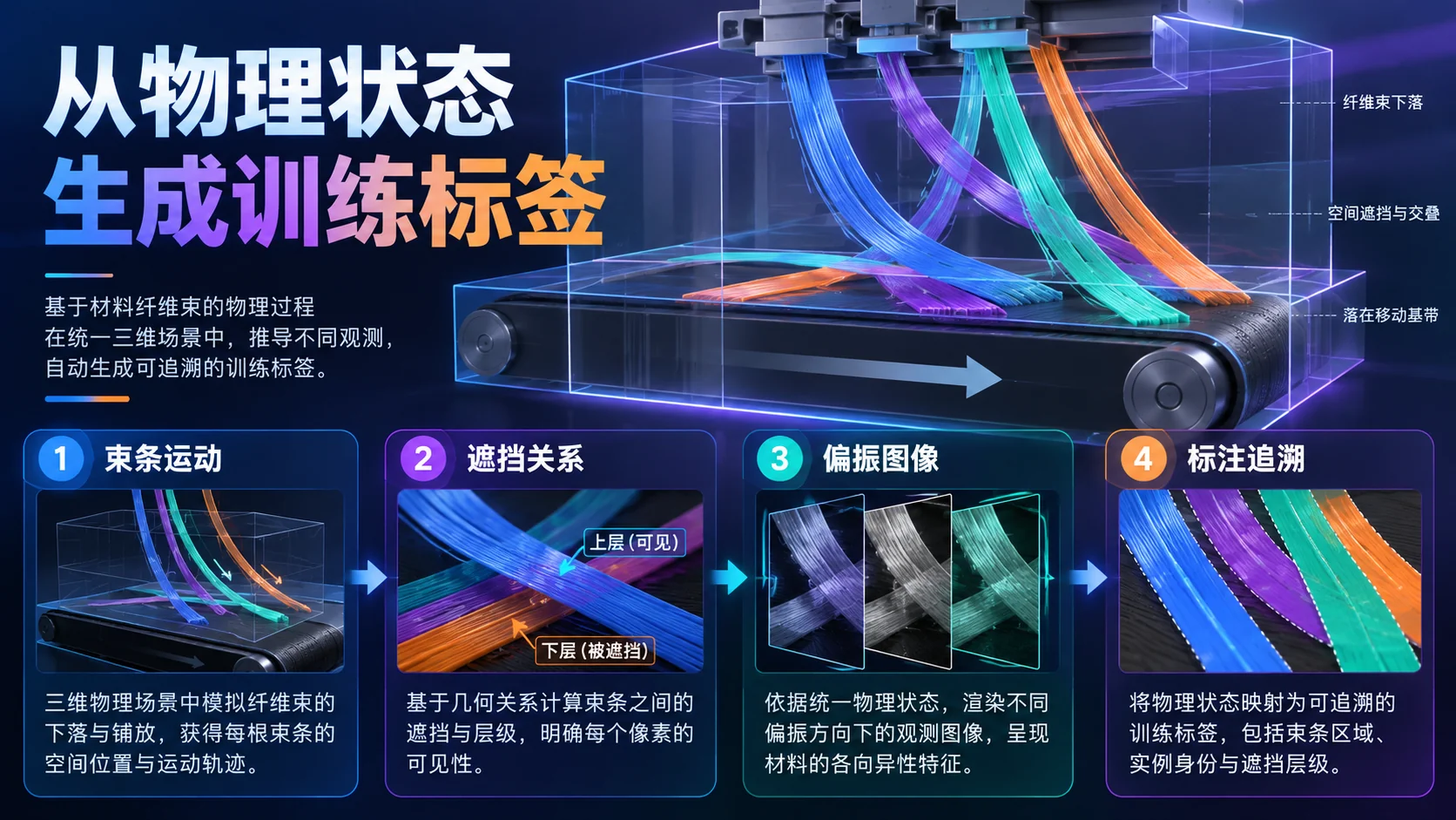 碳纤维SMC铺放的标注难题：用过程驱动数字孪生生成质检数据：正文技术概念示意图