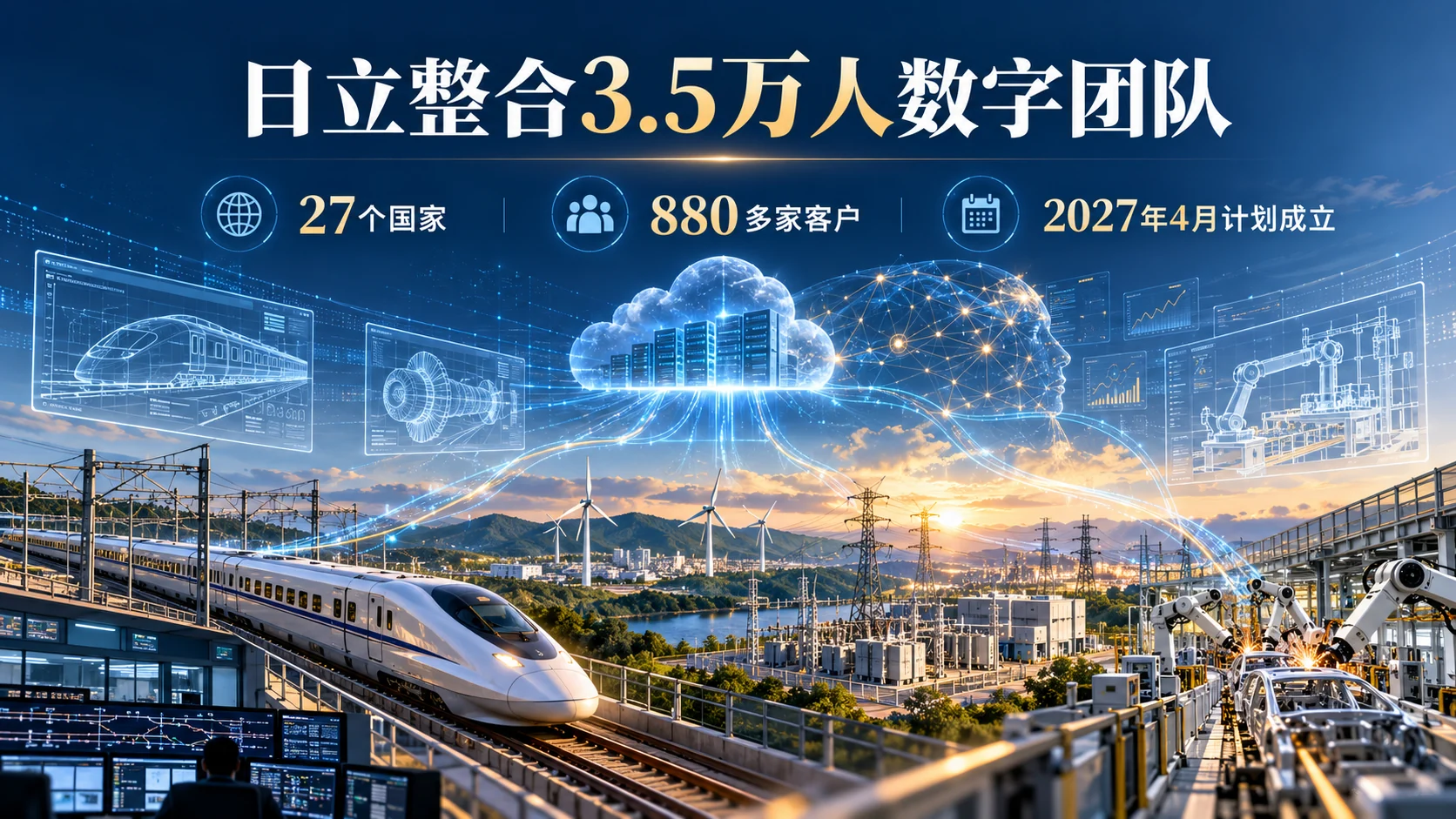 日立拟整合3.5万人组建Hitachi Digital:工业软件交付怎样跨过IT与OT的边界封面信息海报