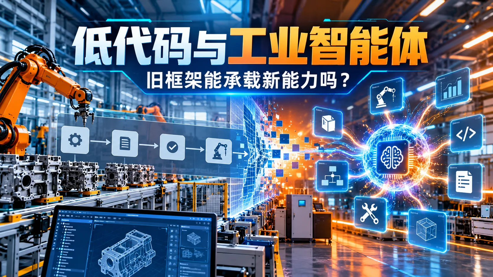 低代码与工业智能体：旧框架能承载新能力吗？封面信息海报