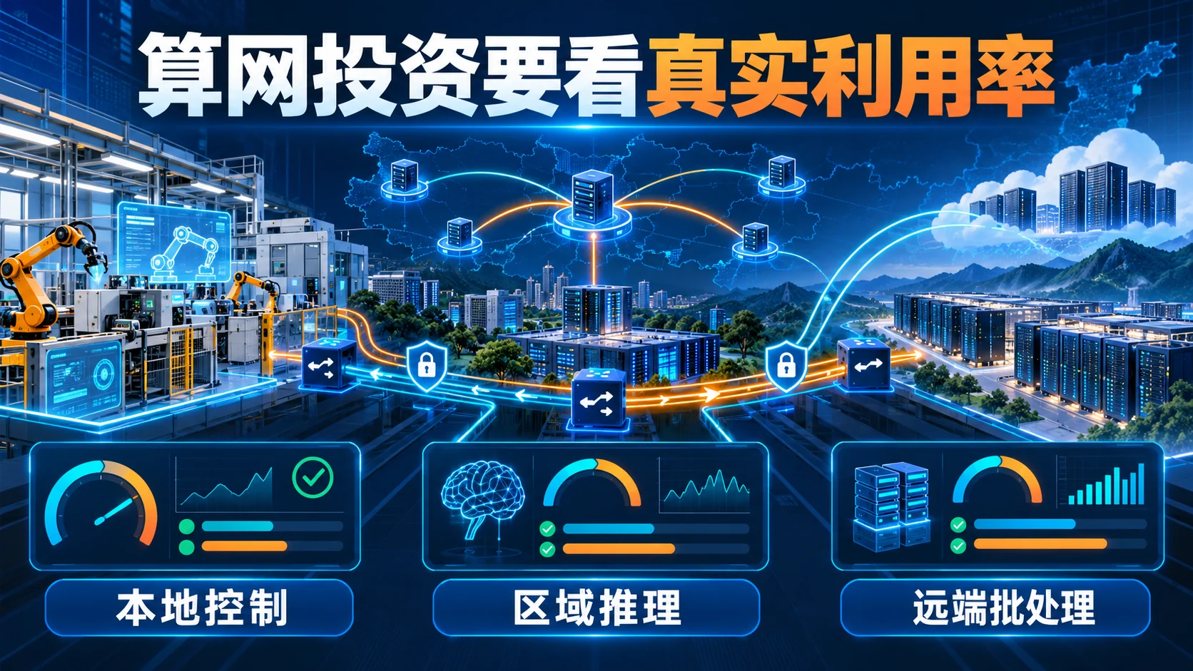 贵州算力网络与跨区域低时延连接概念图