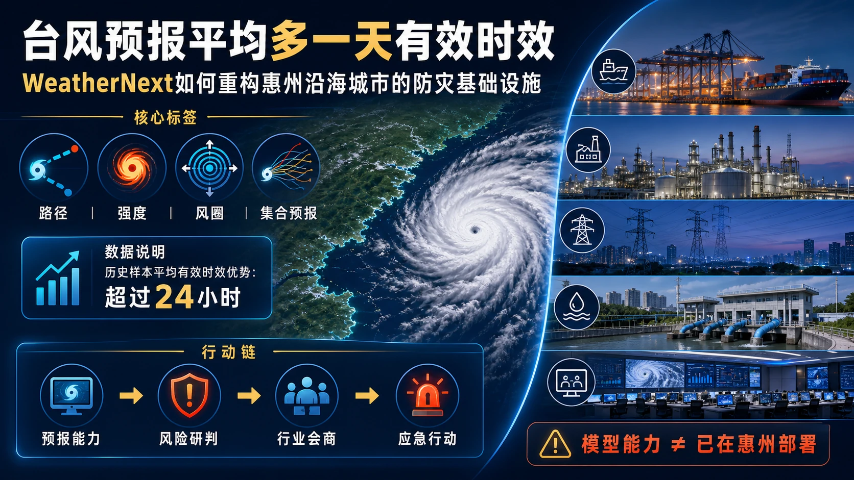 WeatherNext台风预测与惠州沿海城市防灾基础设施