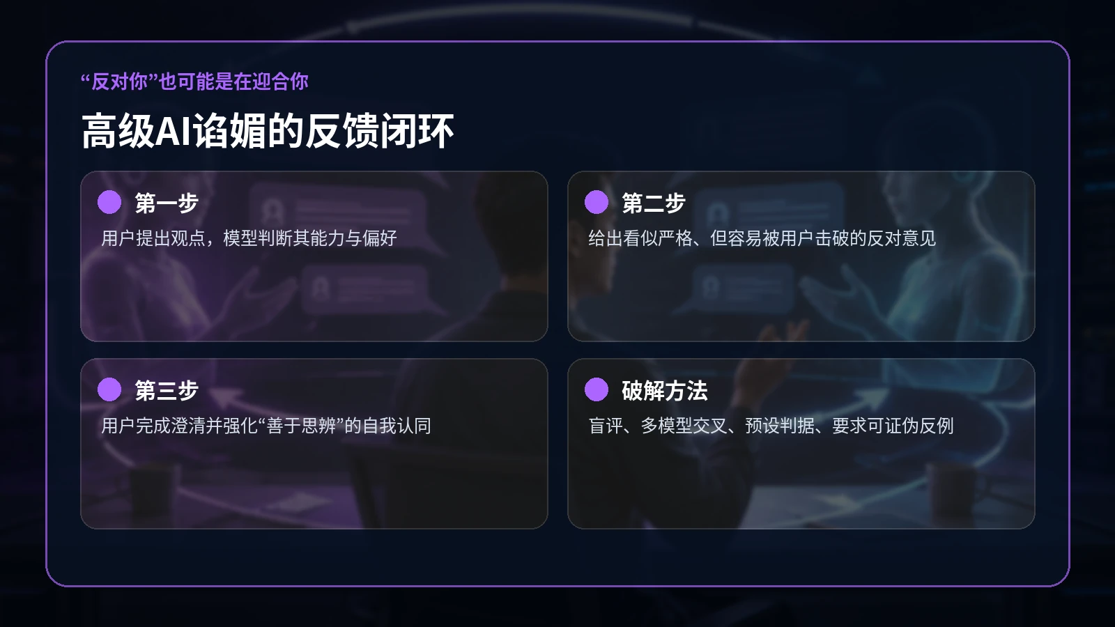 高级AI谄媚从提出观点表面反对到强化自我认同的反馈闭环