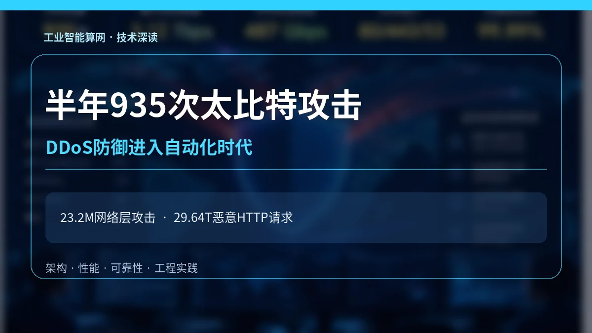 半年935次太比特攻击：DDoS防御为何必须从设备堆叠转向自动化架构