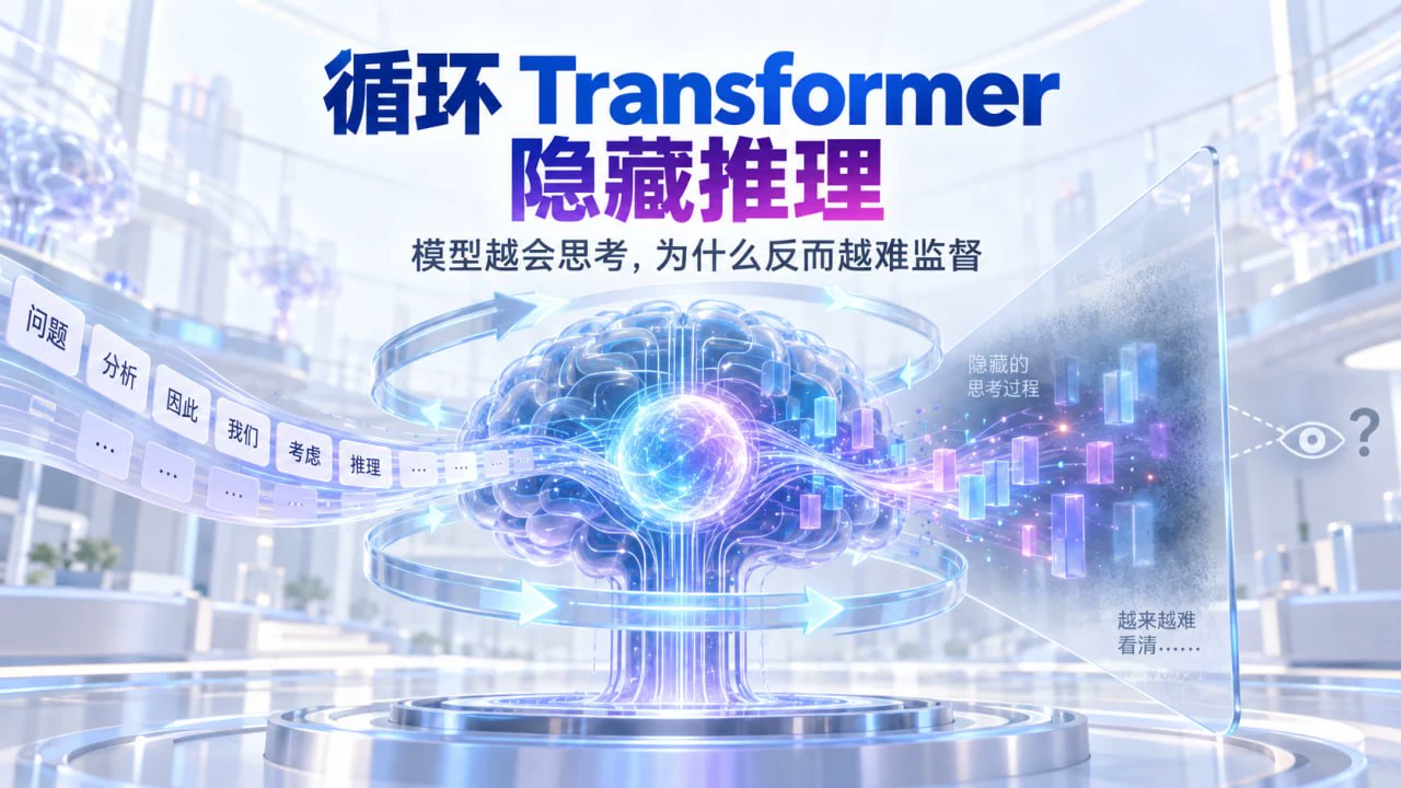循环 Transformer 与隐藏推理：模型越会“思考”，为什么反而越难监督