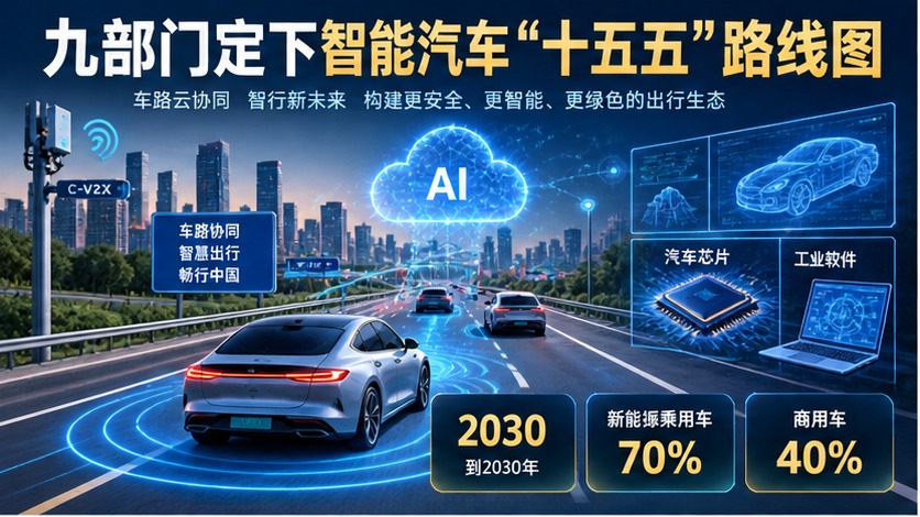 九部门定下智能汽车十五五路线图