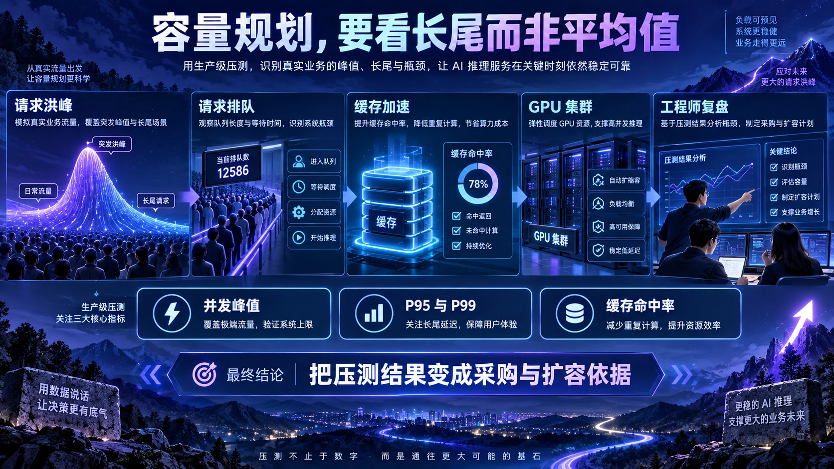 AIPerf生产级推理压测要点图文海报
