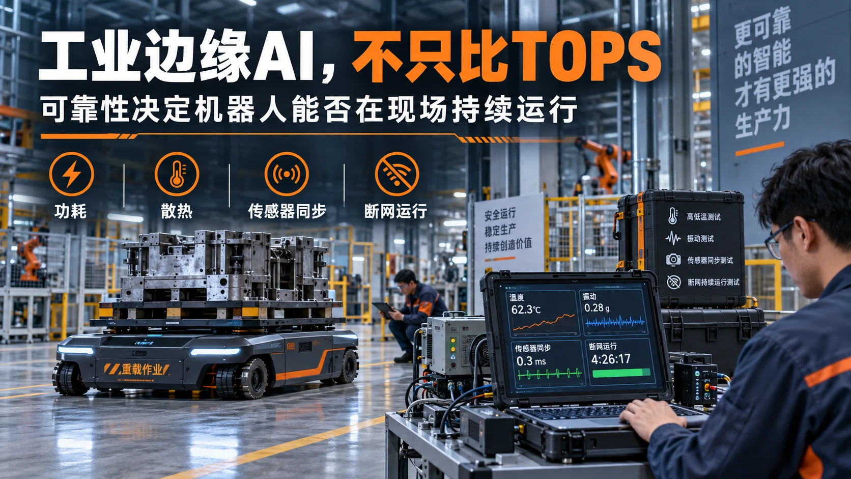 工业边缘AI可靠性图文海报