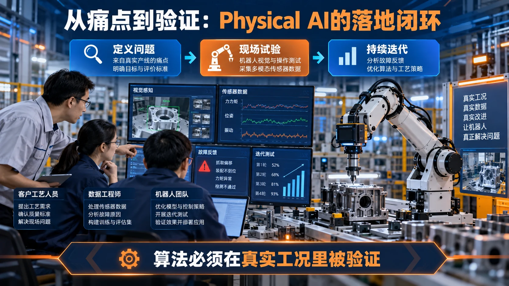 Physical AI创业工作室要点图文海报