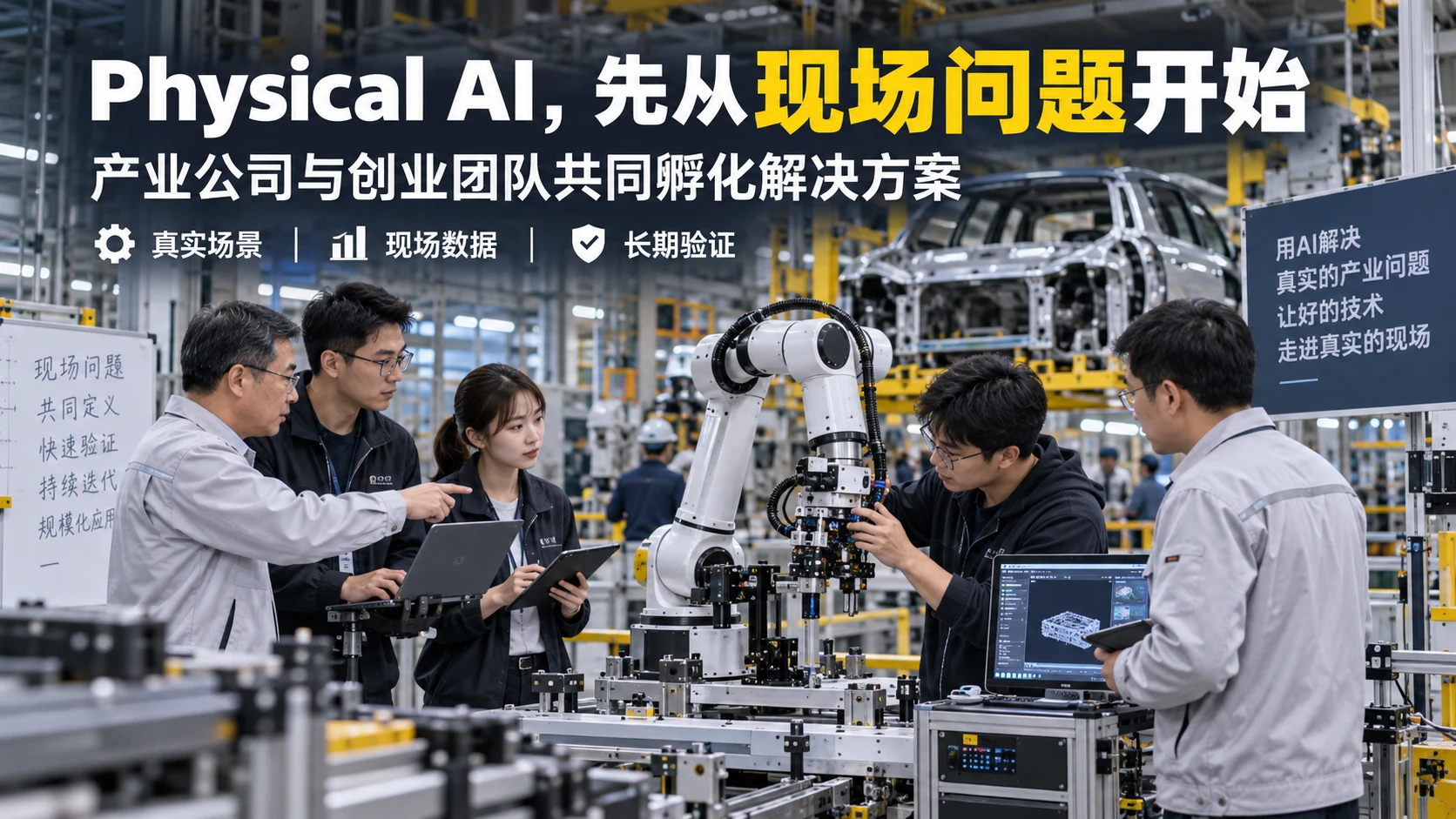 Physical AI创业工作室图文海报