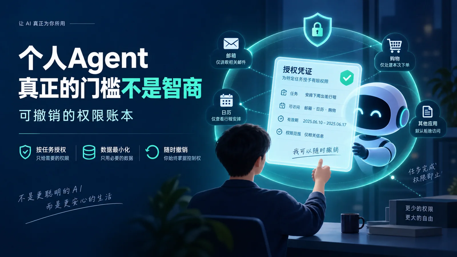 个人Agent权限账本横版封面