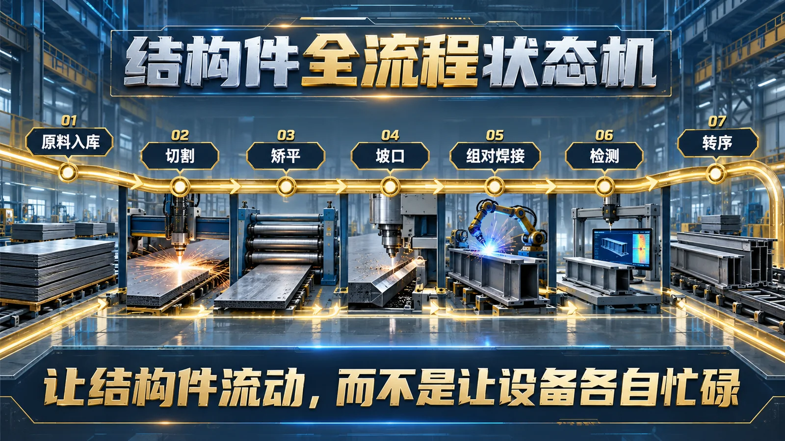 重型装备智能工厂状态机正文信息海报