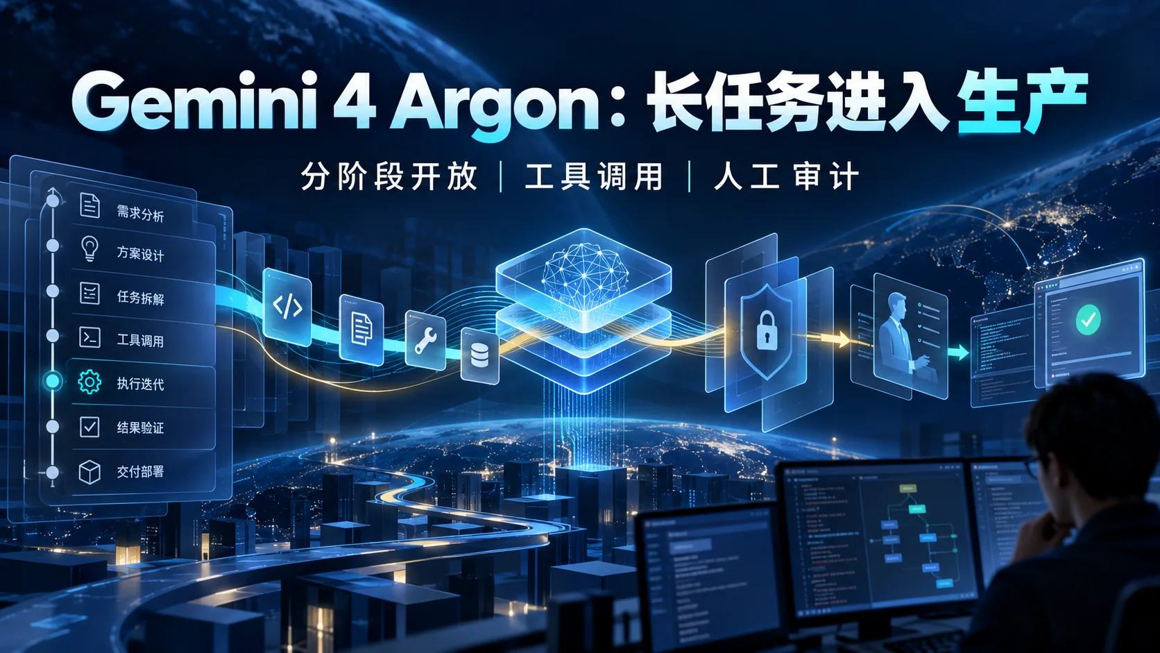 Gemini 4 Argon 的长任务能力，企业该怎样验收独立信息海报（示意）