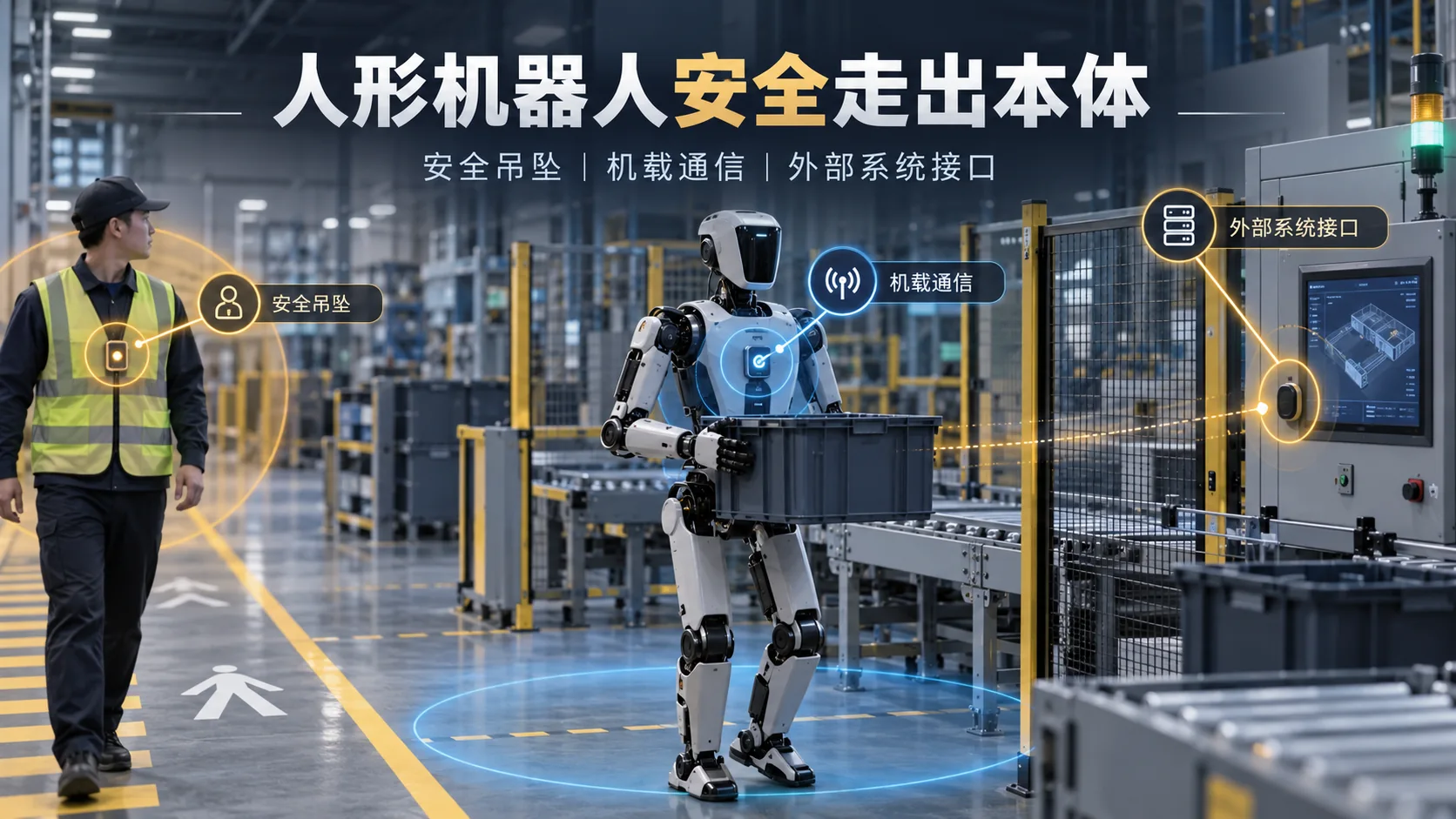 Digit 5的安全边界，不能只画在机器人身上独立信息海报（示意）