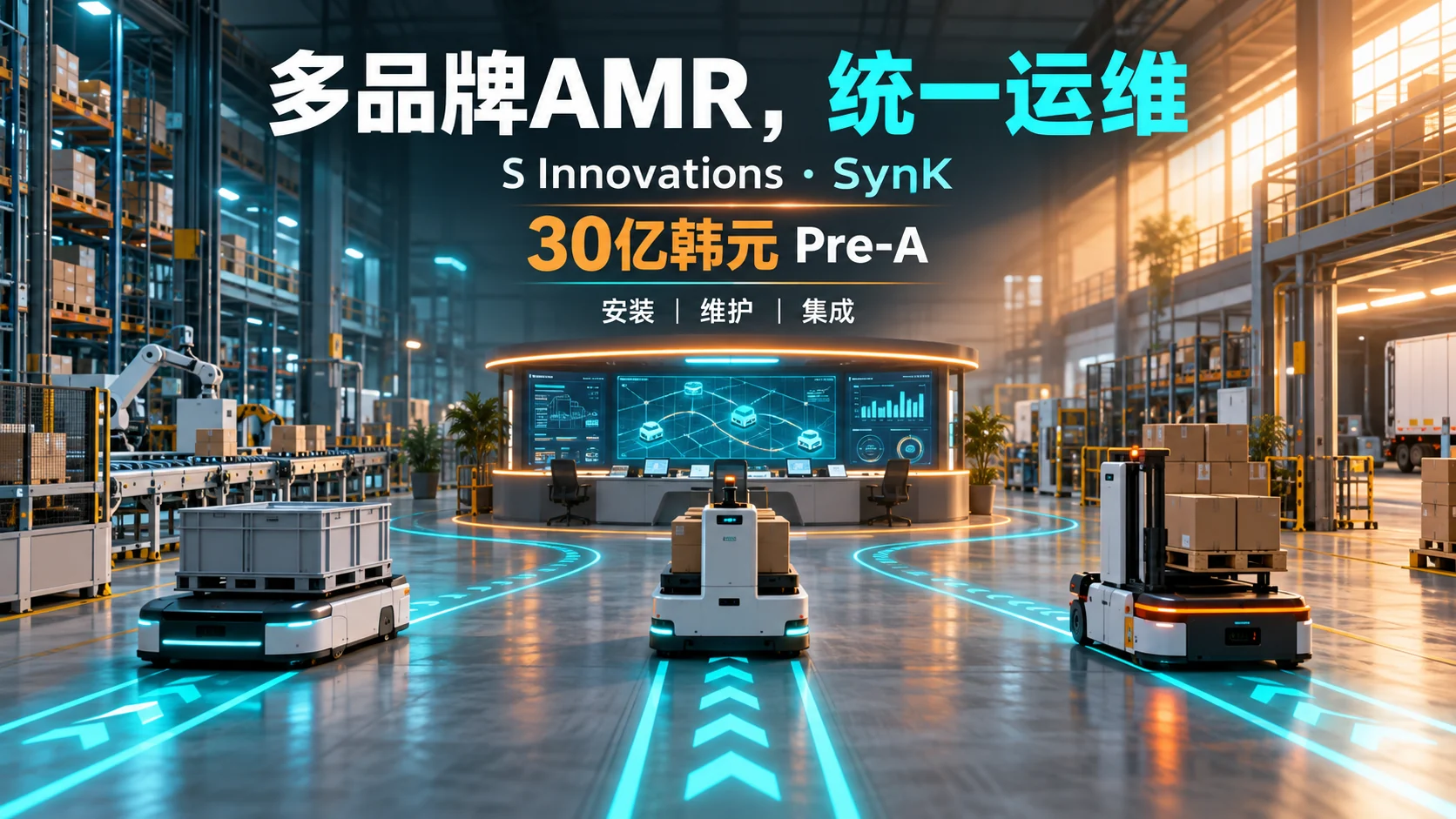 机器人进厂后，谁来收拾多品牌AMR的日常？独立信息海报（示意）