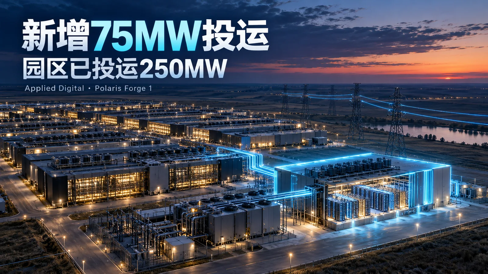 75MW交付之后，智算园区该怎样数产能独立信息海报（示意）