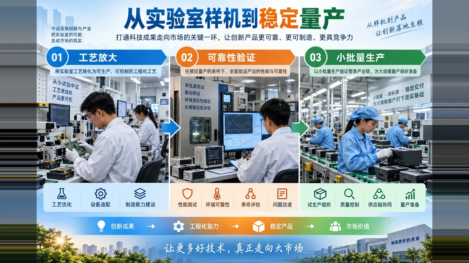 重庆璧山114项技术完成中试，之后还要看什么独立信息海报（示意）