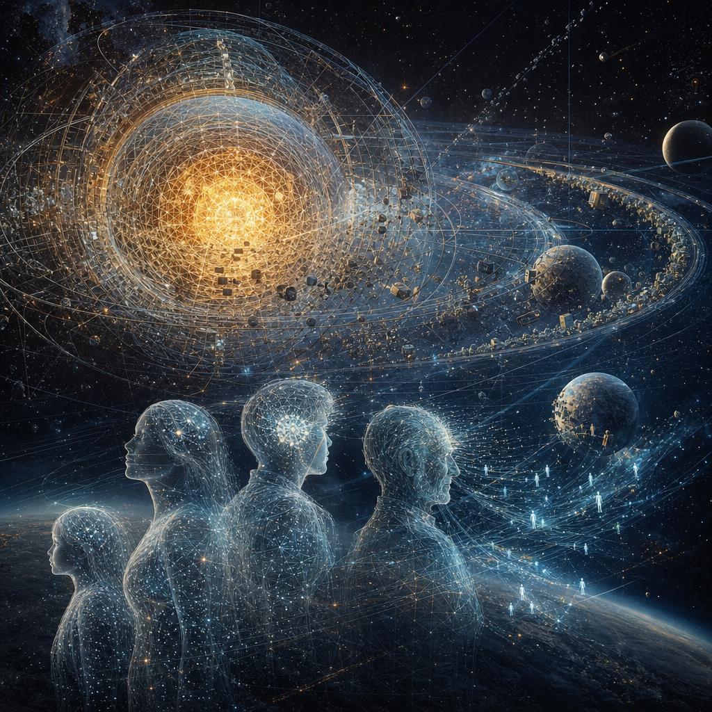 《加速》中的后人类宇宙想象配图