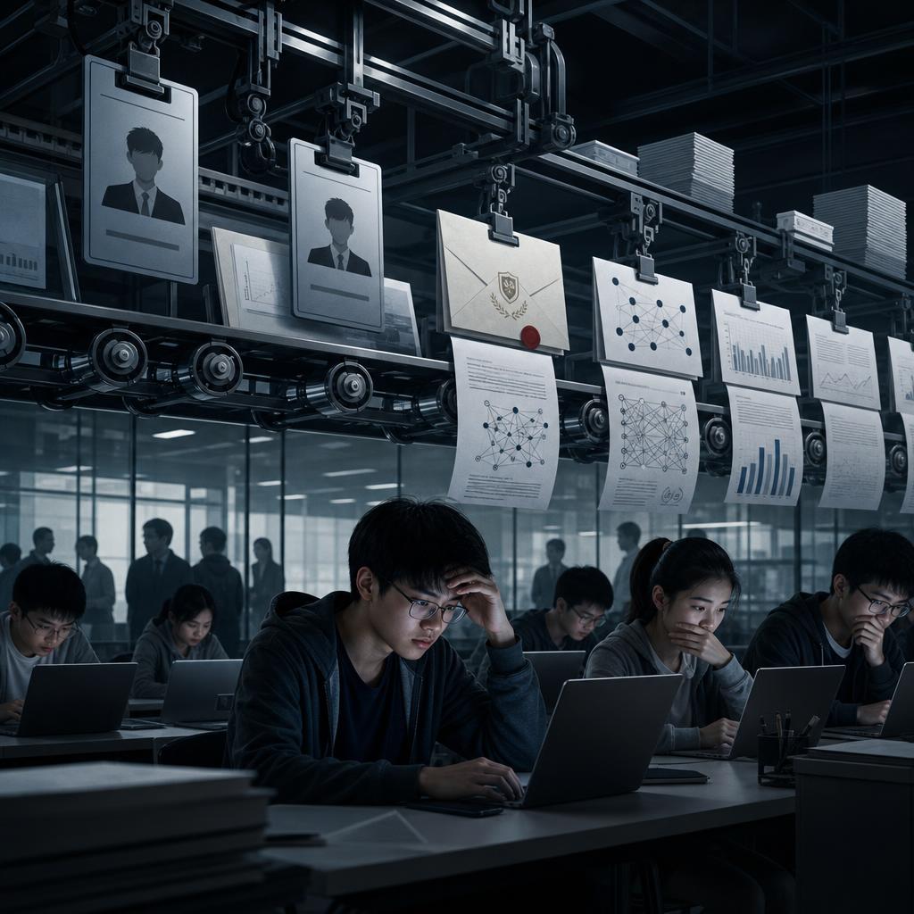 Algoverse 与高中生AI论文产业链想象配图
