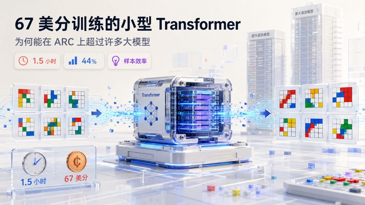 67 美分训练的小型 Transformer,为何能在 ARC 上超过许多大模型