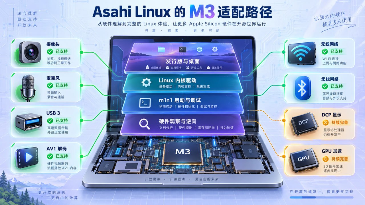 当 Linux 登上 Apple M3：Asahi Linux 如何逆向重建一台现代计算机