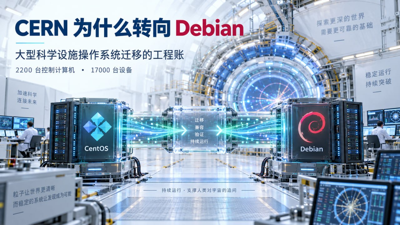 CERN 为什么转向 Debian：大型科学设施操作系统迁移的工程账