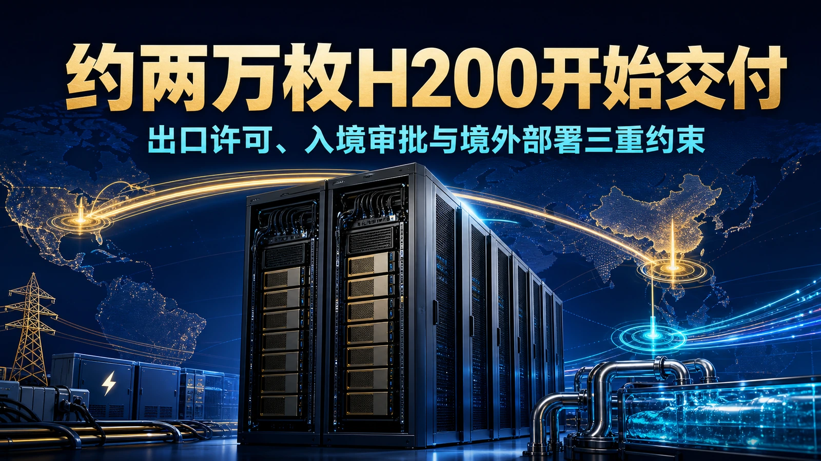 约两万枚H200开始交付：出口许可、入境审批与境外部署三重约束