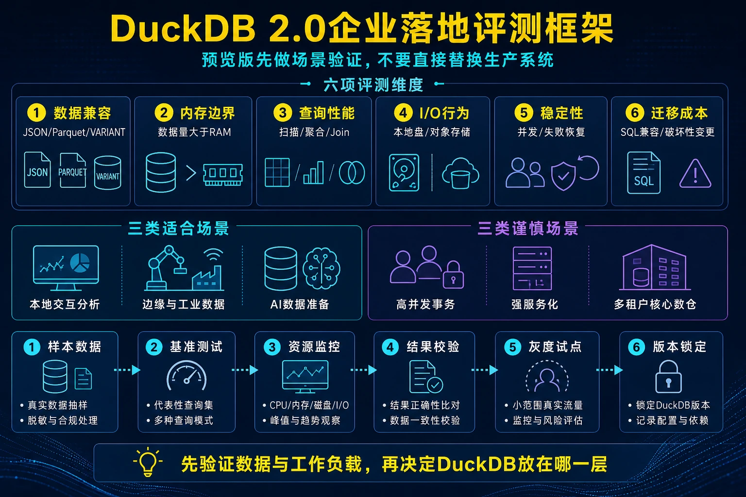 DuckDB连接JSON、Parquet、本地SSD与远端对象存储的分析路径