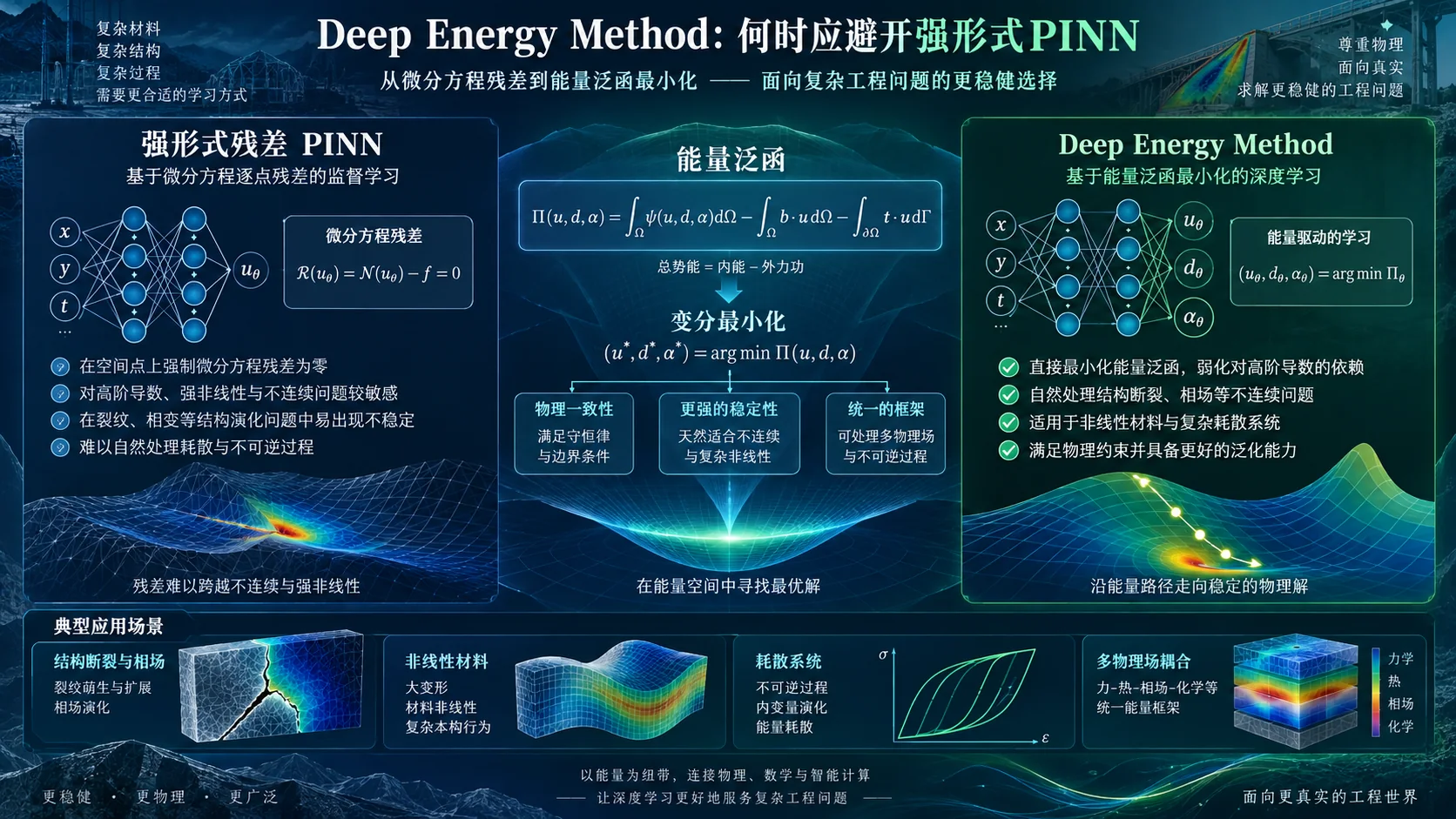 Deep Energy Method：何时应避开强形式PINN封面
