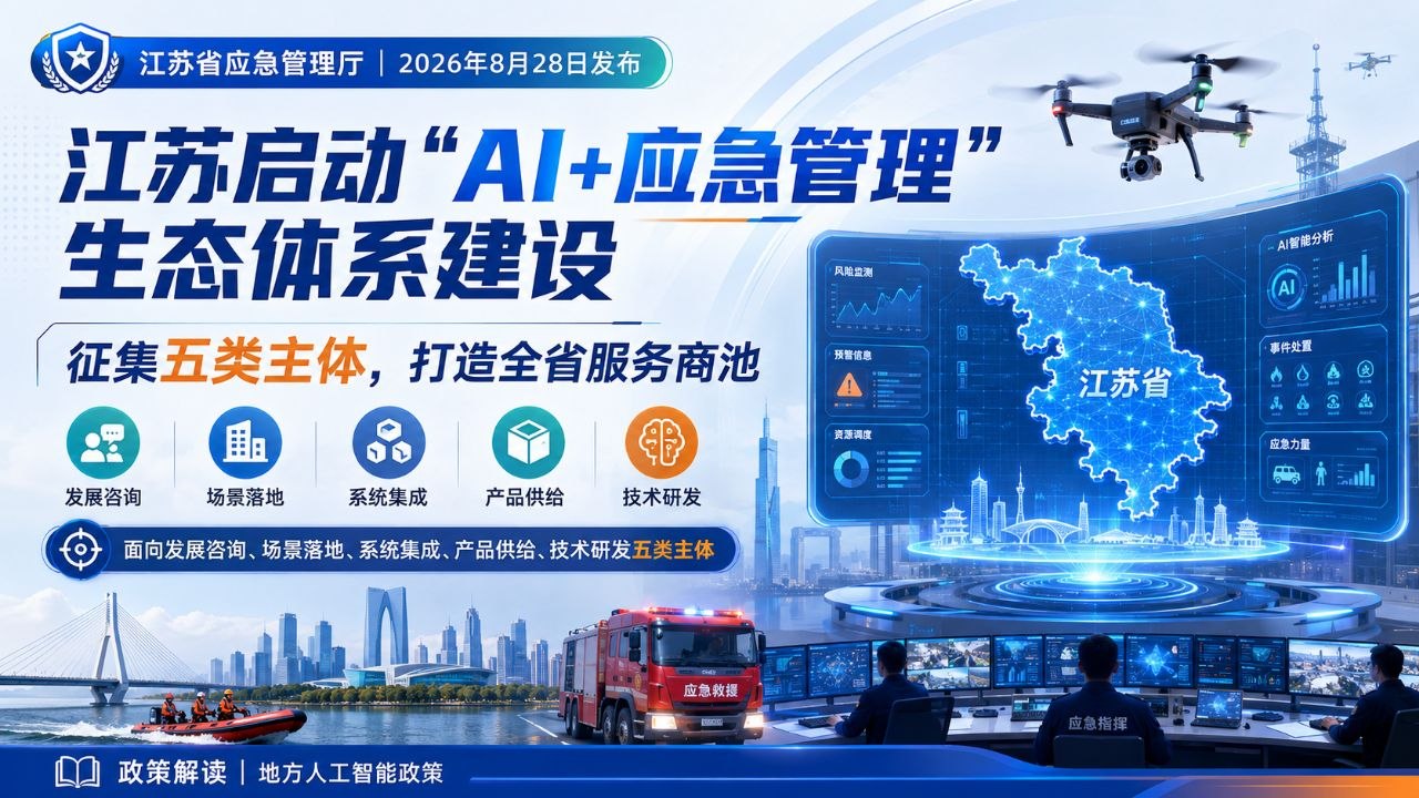 江苏人工智能加应急管理创新联盟和服务商池