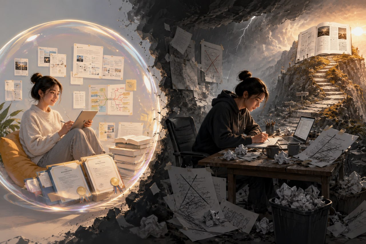 沉迷学习，是一种更体面的逃避，知道很多不等于真正做到