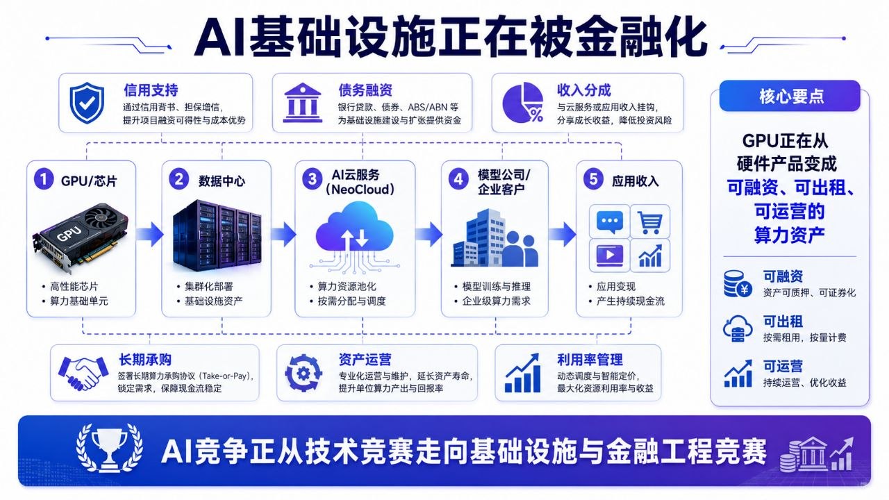 AI 基础设施正在被金融化：从 GPU 芯片到算力资产运营