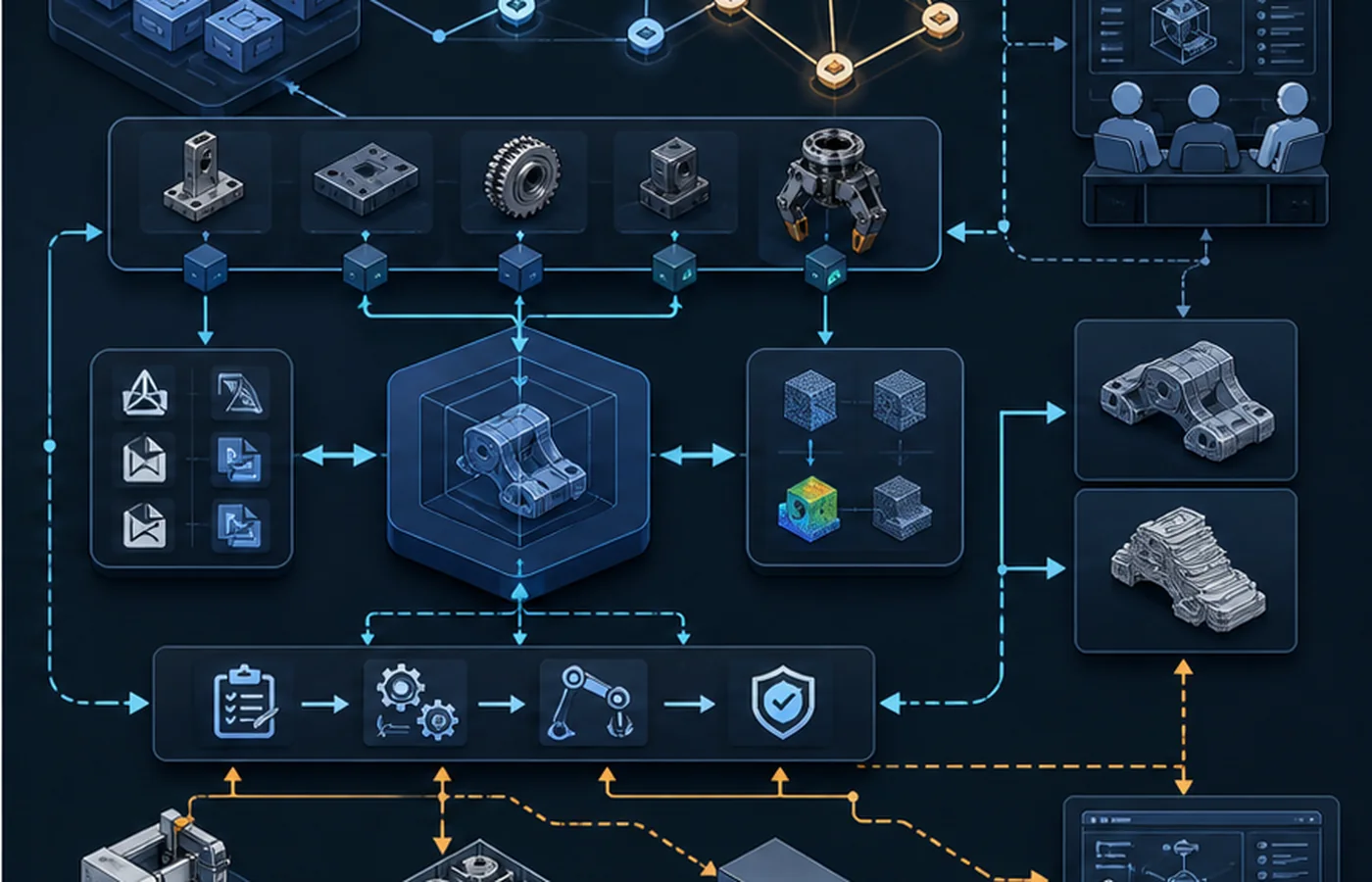 PartCAD 工程包、BOM、CI、制造交付和 PLM 集成架构
