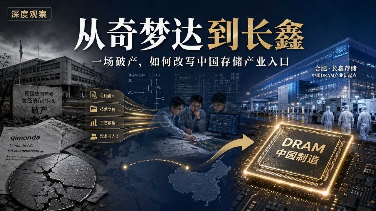 深度观察|从奇梦达到长鑫:一场破产,怎样改写中国存储产业的入口