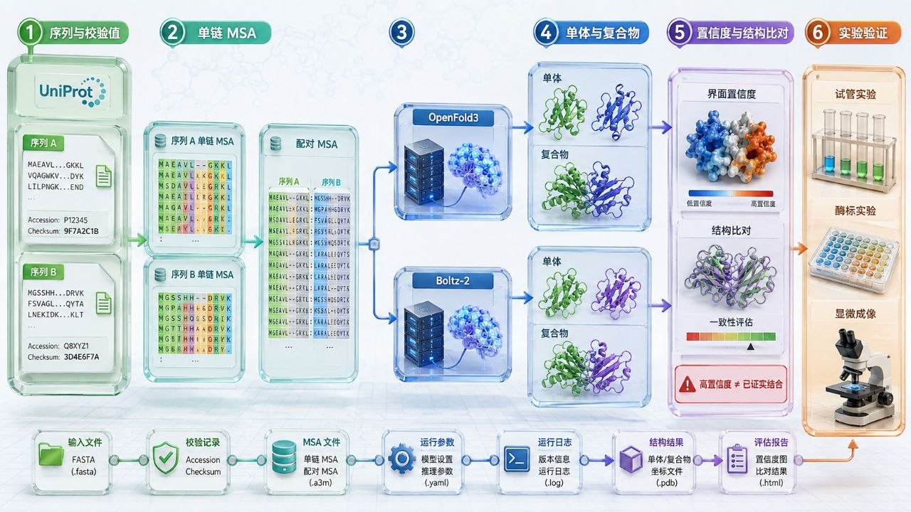 科研智能体开始接管“工具链”：从 Claude Science 到蛋白质结构预测工作流结构示意图