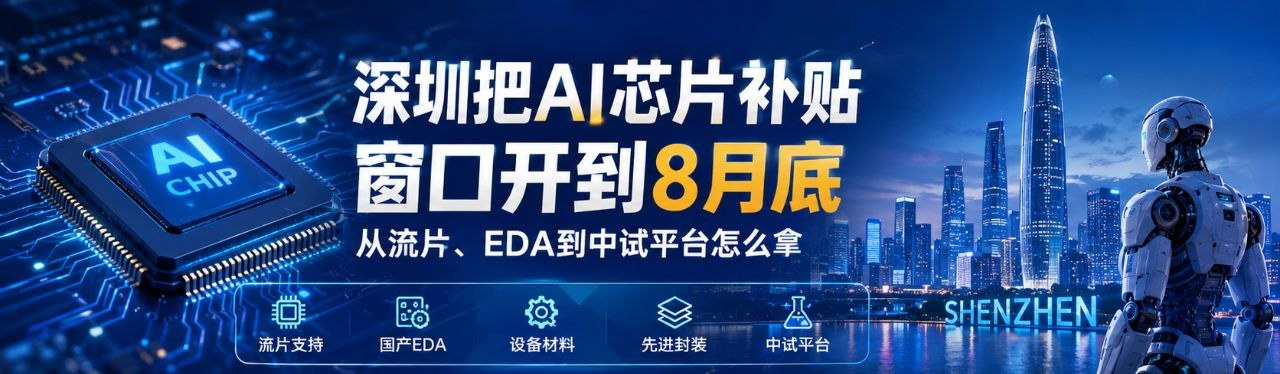 深圳AI芯片补贴申报窗口与支持方向