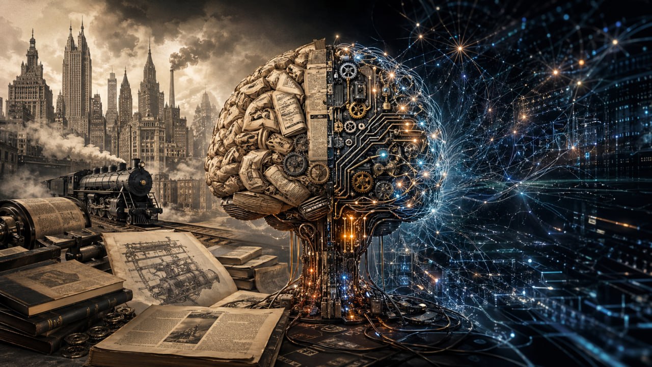 1930年代知识体系与现代AI世界的分裂意象