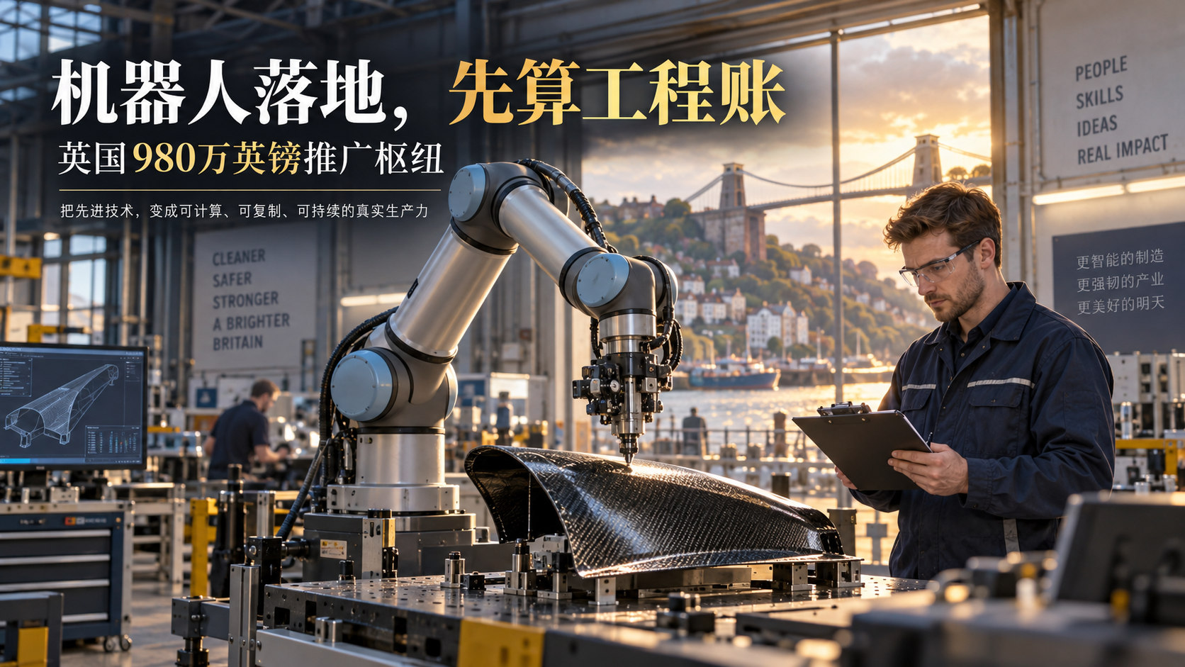 英国机器人应用推广枢纽：机器人落地先算工程账（编辑示意图）