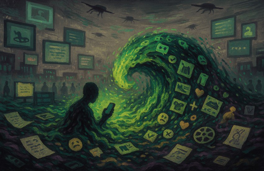 AI生成内容泛滥示意图