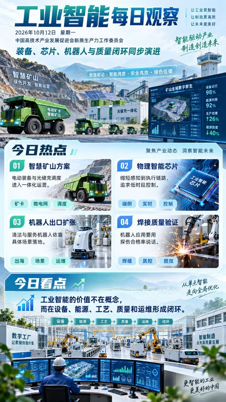 工业智能每日观察竖版海报 20261012