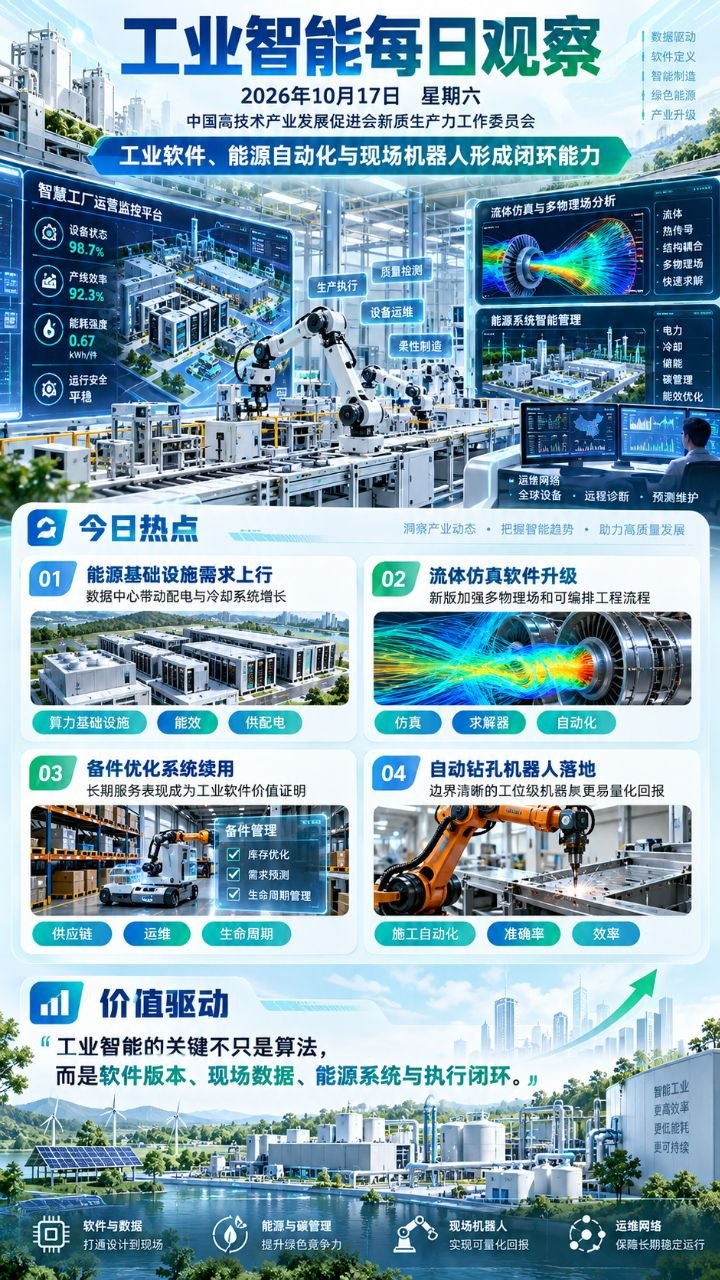 工业智能每日观察竖版海报 20261017