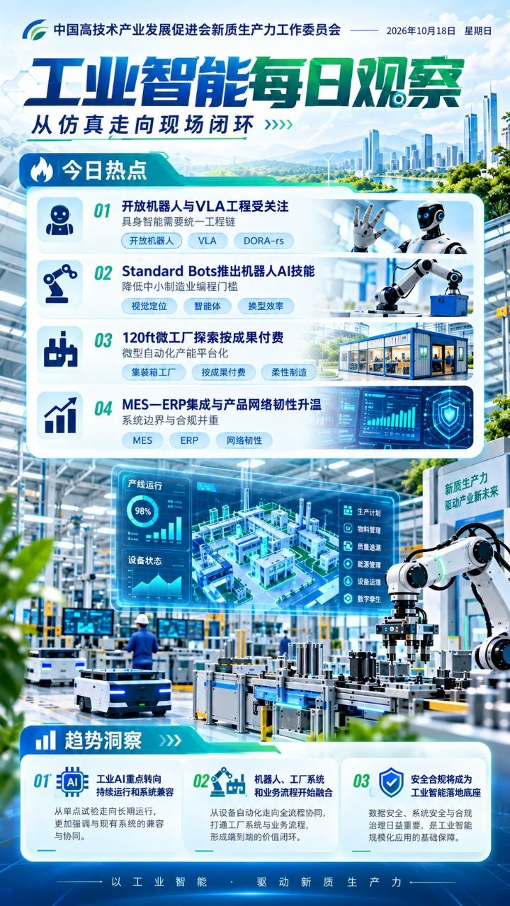 工业智能每日观察竖版海报 20261018