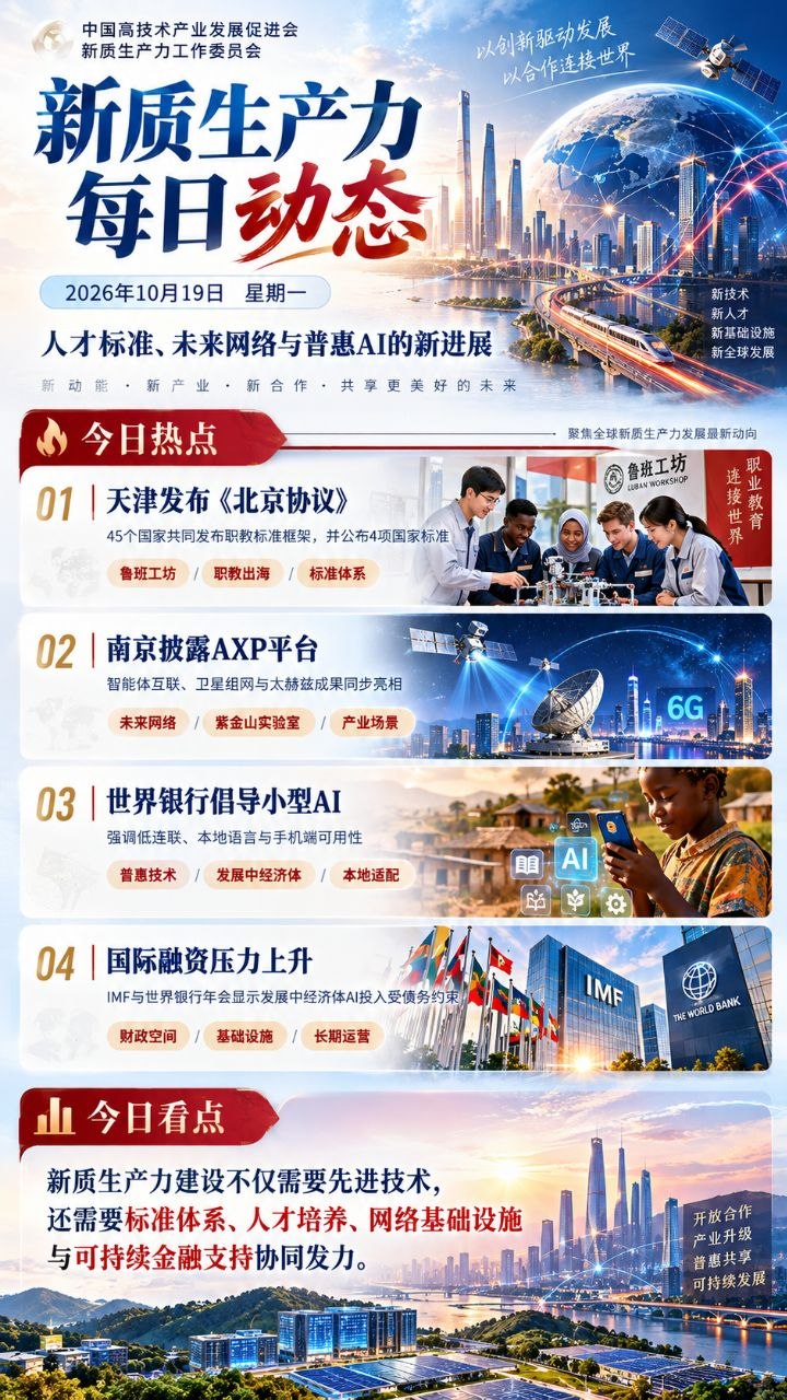 新质生产力每日动态竖版海报 20261019