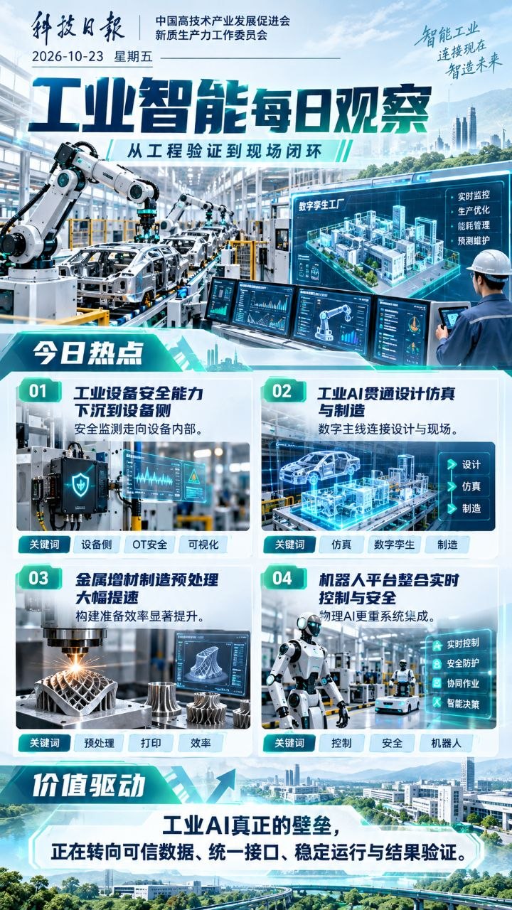 工业智能每日观察竖版海报 20261023
