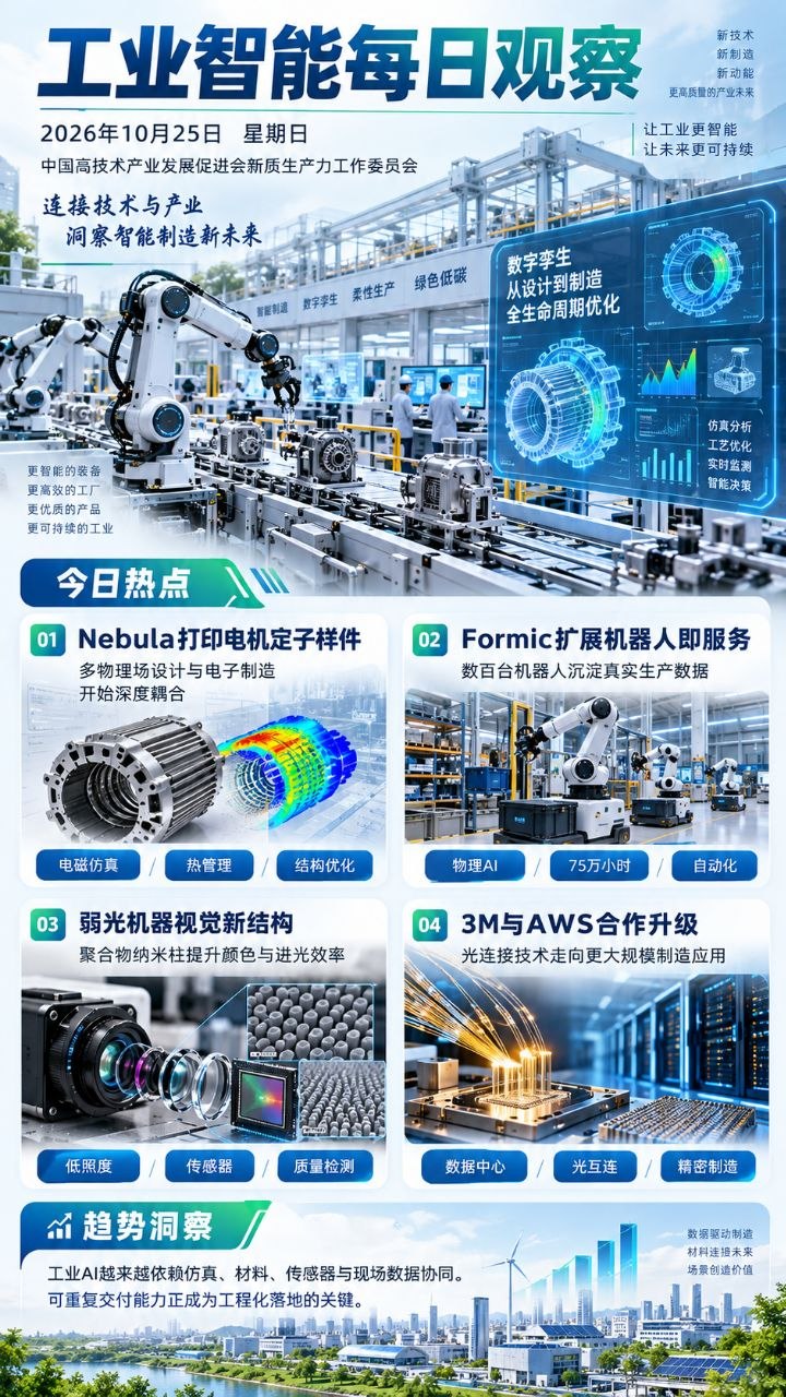 工业智能每日观察竖版海报 20261025