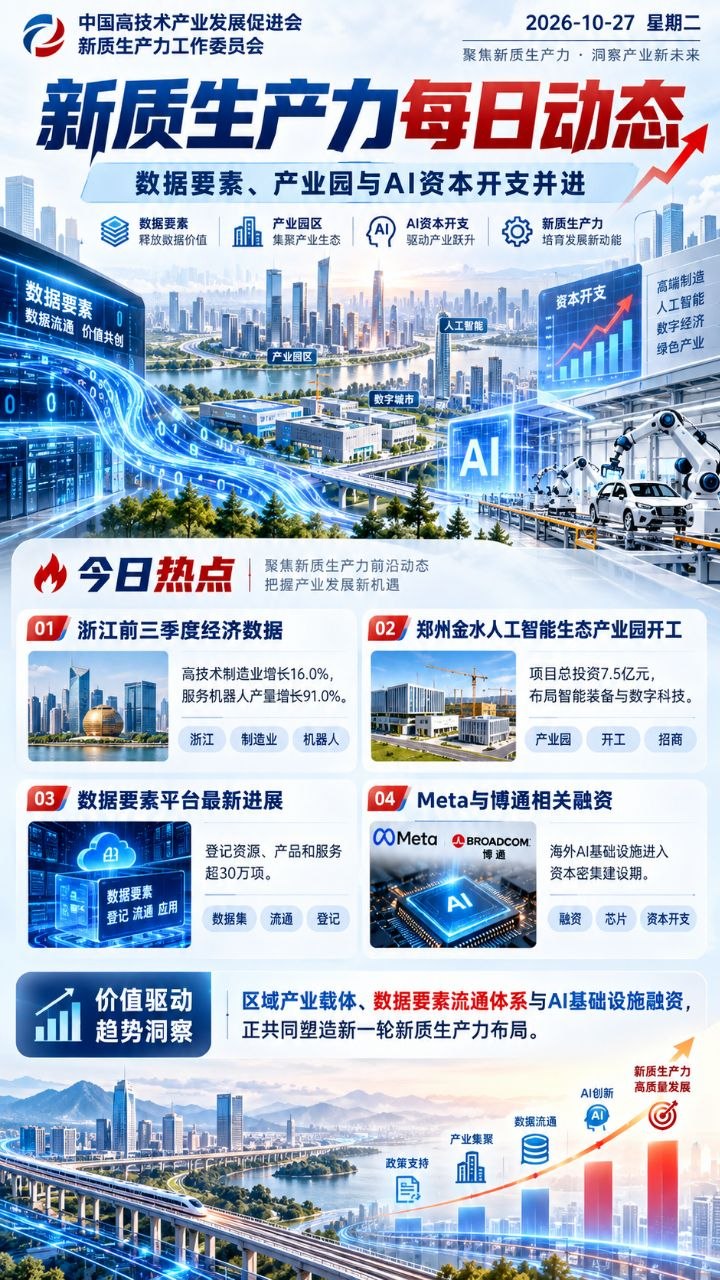 新质生产力每日动态竖版海报 20261027